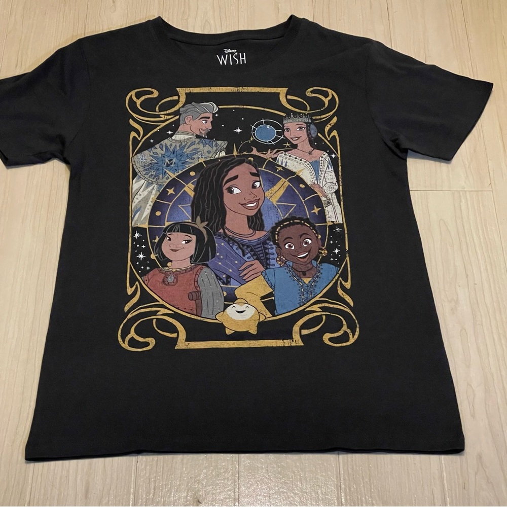 NWOT Disney Wish Graphic T-Shirt Men’s Size M Can Be Unisex Color Charcoal